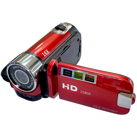 16X Digital Zoom HD 16 Million Pixel Home Travel DV Camera, UK Plug (Red) by buy2fix
