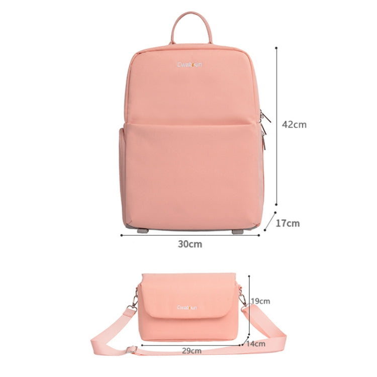 CADeN Camera Layered Laptop Backpacks Large Capacity Shockproof Bags, Size: 42 x 17 x 30cm (Pink) - Camera Accessories by CADeN | Online Shopping UK | buy2fix