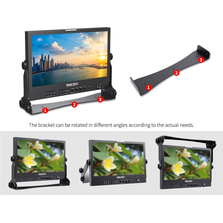 SEETEC ATEM156S 15.6 inch 3G-SDI HDMI Full HD 1920x1080P Multi-camera Broadcast Monitor(UK Plug) - Camera Accessories by SEETEC | Online Shopping UK | buy2fix