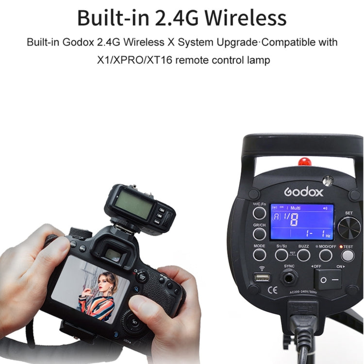 Godox QT600IIM 600Ws 1/8000s High Speed  Strobe Studio Flash Light(UK Plug) - Camera Accessories by Godox | Online Shopping UK | buy2fix