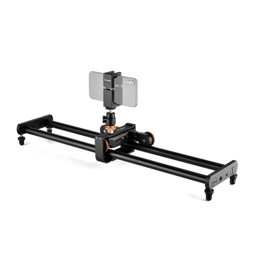 YELANGU L60E 60cm Slide Rail Track + L4 3-Wheel Video Dolly with Phone Clamp & Ballhead by YELANGU