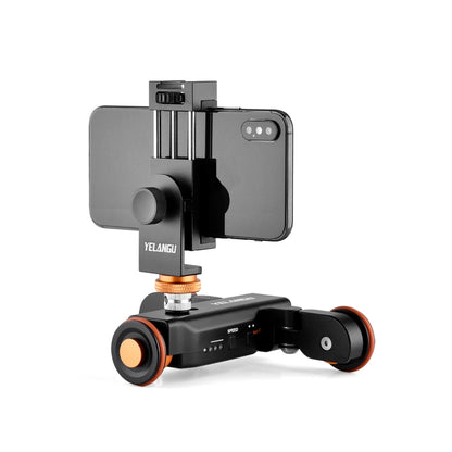 YELANGU L4X Camera Wheel Dolly + PC03 Phone Clamp with Remote, Load: 3kg - Camera Accessories by YELANGU | Online Shopping UK | buy2fix