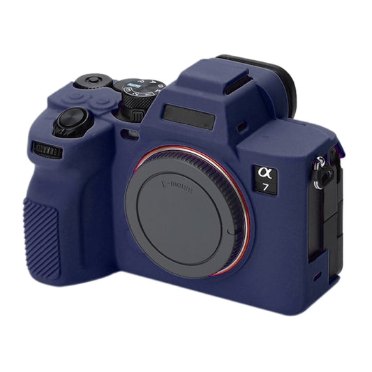 Soft Silicone Protective Case for Sony A7 IV (Blue) by buy2fix
