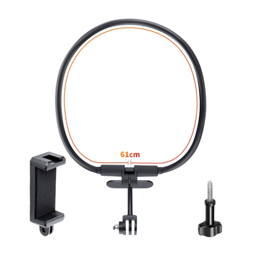 Hands Free Lazy Wearable Neck Camera Phone Holder with Phone Clamp, Extended Version(Black) by buy2fix