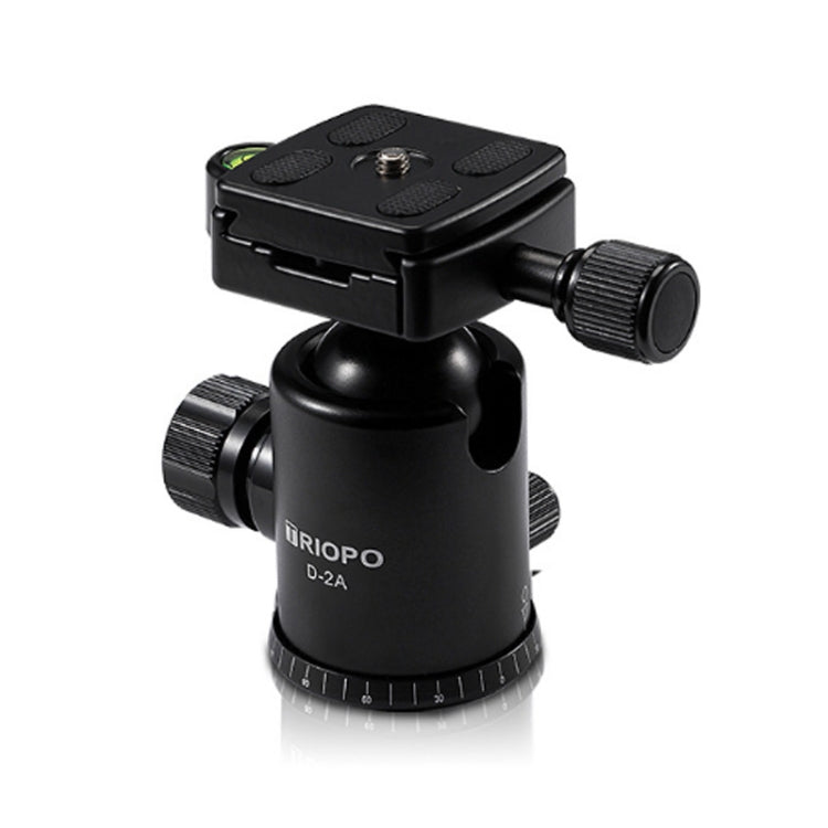 TRIOPO D-2A 360 Degree Rotation Aluminum Alloy Tripod 36mm Ball Head with Quick Release Plate - Camera Accessories by TRIOPO | Online Shopping UK | buy2fix