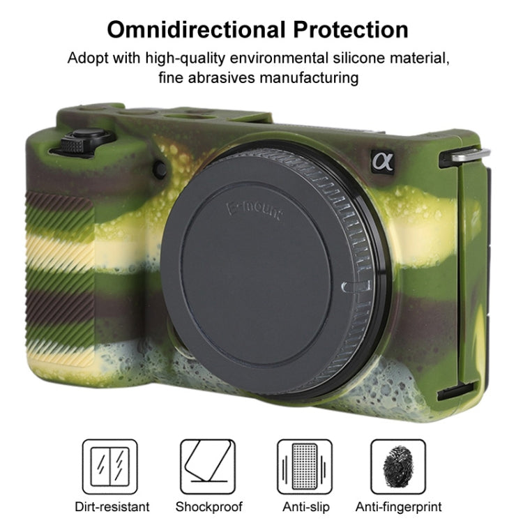 For Sony ZV-E10 Soft Silicone Protective Case (Camouflage) - Camera Accessories by buy2fix | Online Shopping UK | buy2fix