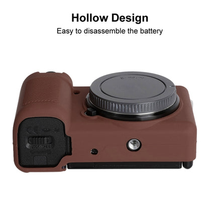 For Sony ZV-E10 Soft Silicone Protective Case (Coffee) - Camera Accessories by buy2fix | Online Shopping UK | buy2fix