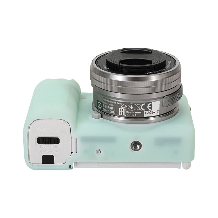 For Sony ZV-E10 Soft Silicone Protective Case (Light Green) by buy2fix