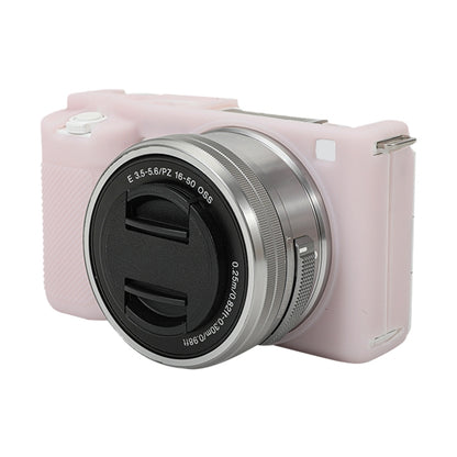 For Sony ZV-E10 Soft Silicone Protective Case (Light Pink) by buy2fix