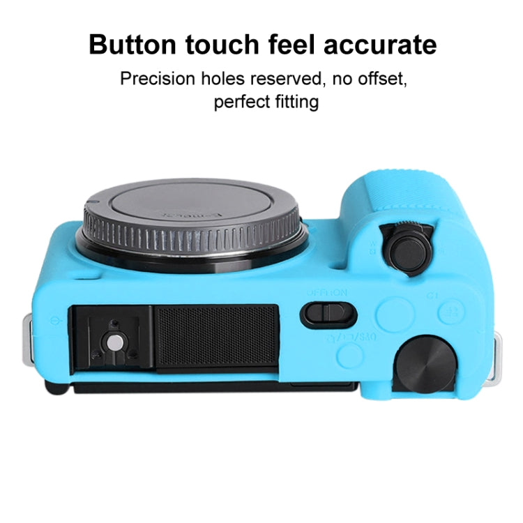 For Sony ZV-E10 Soft Silicone Protective Case (Blue) - Camera Accessories by buy2fix | Online Shopping UK | buy2fix