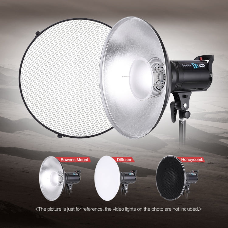 Godox RS55CM 55cm Studio White Beauty Dish Reflector Bowens Mount Diffuser - Camera Accessories by Godox | Online Shopping UK | buy2fix