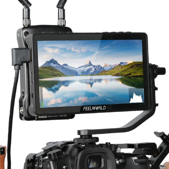 FEELWORLD F5 Pro V4 6 pouces écran tactile DSLR caméra moniteur de champ 3D LUT 4K HDMI entrée sortie bras inclinable