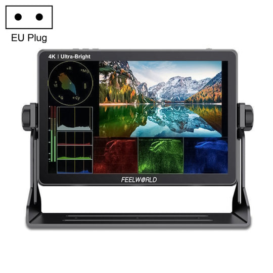 FEELWORLD LUT11S 10.1 inch Ultra High Bright 2000nit Touch Screen DSLR Camera Field Monitor, 3G-SDI 4K HDMI Input Output 1920 x 1200 IPS Panel(EU Plug)
