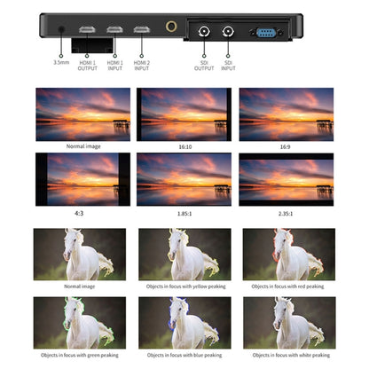 FEELWORLD LUT11S 10.1 inch Ultra High Bright 2000nit Touch Screen DSLR Camera Field Monitor, 3G-SDI 4K HDMI Input Output 1920 x 1200 IPS Panel(AU Plug) - Camera Accessories by FEELWORLD | Online Shopping UK | buy2fix