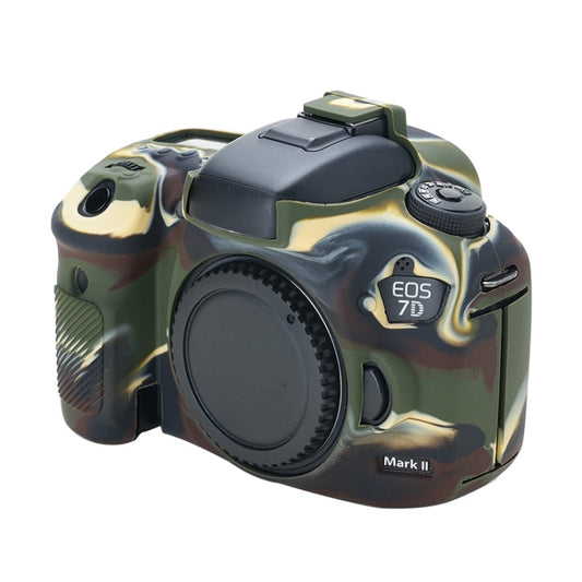 For Canon EOS 7D Mark II Soft Silicone Protective Case (Camouflage) by buy2fix
