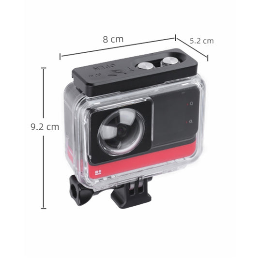 For Insta360 One RS 360 Edition 60m Underwater Depth Diving Case Waterproof Housing(Transparent) by buy2fix