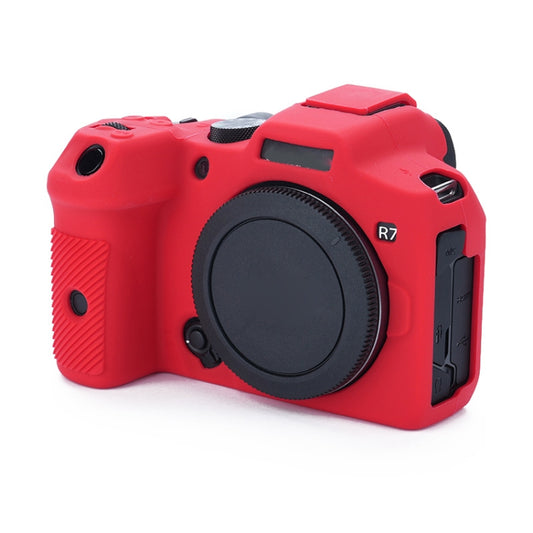 For Canon EOS R7 Soft Silicone Protective Case (Red) by buy2fix