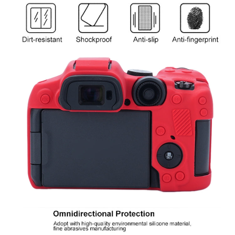 For Canon EOS R7 Soft Silicone Protective Case (Red) - Camera Accessories by buy2fix | Online Shopping UK | buy2fix