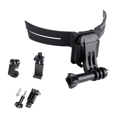 RUIGPRO Action Camera Phone Helmet Mount Kit with J-Hook Buckle & Rotation Phone Clamp & Adapter(Black) - DJI & GoPro Accessories by RUIGPRO | Online Shopping UK | buy2fix