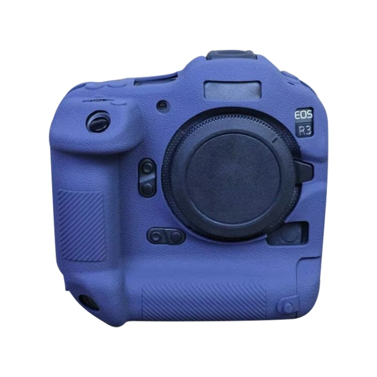 For Canon EOS R3 Soft Silicone Protective Case (Blue) by buy2fix