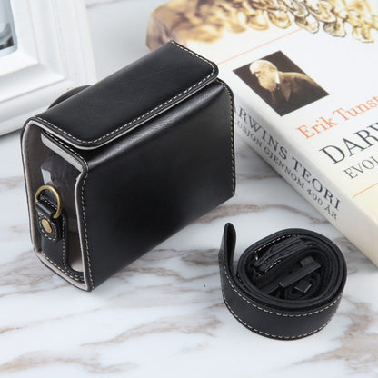 For Sony ZV-1F Vlog Camera Full Body Magnetic Leather Camera Case Bag with Strap (Black) by buy2fix