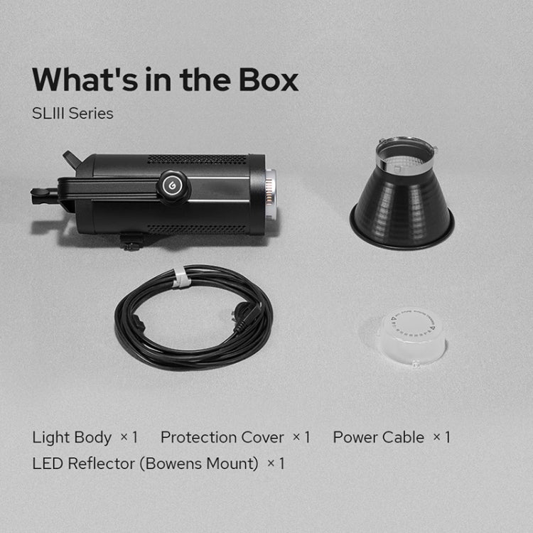 Godox SL200III 215W LED Light 5600K Daylight Video Flash Light(UK Plug) - Shoe Mount Flashes by Godox | Online Shopping UK | buy2fix
