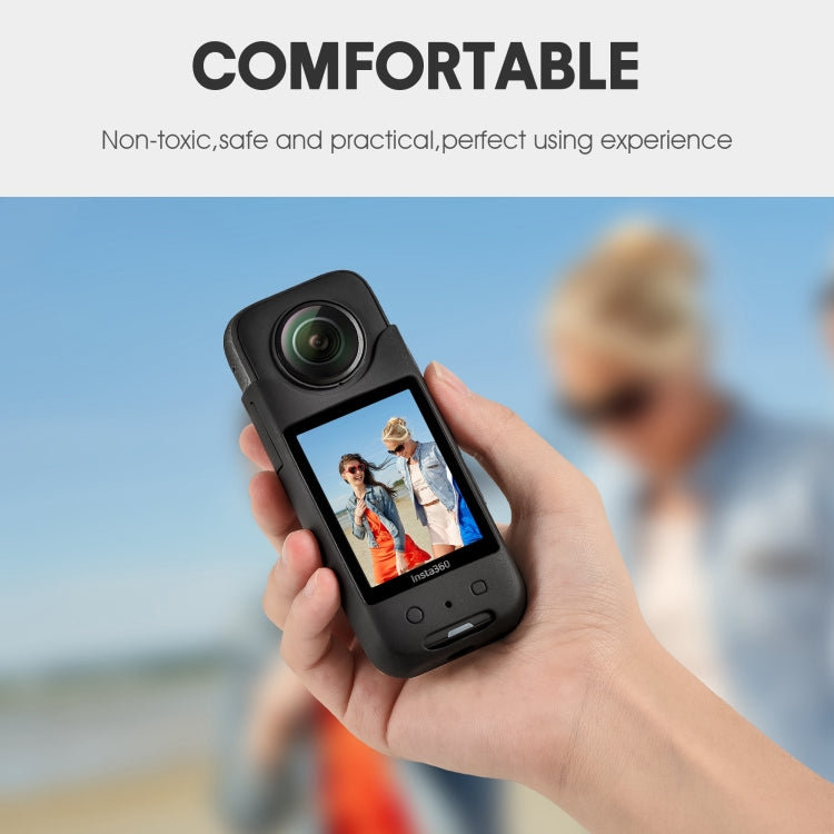 For Insta360 X3 STARTRC Full Body Silicone Protective Case (Black) - DJI & GoPro Accessories by STARTRC | Online Shopping UK | buy2fix