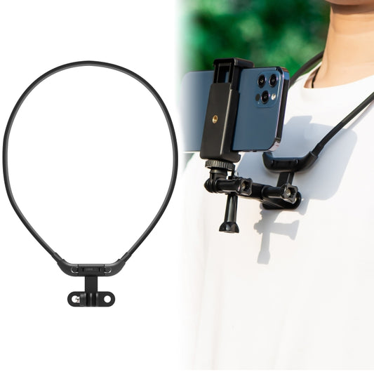 STARTRC Hands Free Lazy Wearable Neck Camera Holder FPV Vlog POV Mount (Black) - DJI & GoPro Accessories by STARTRC | Online Shopping UK | buy2fix