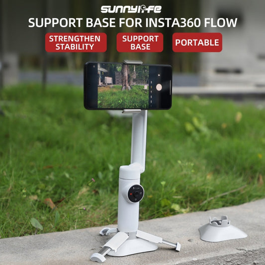 For Insta360 Flow Sunnylife Plastic Gimbal Tripod Base Stand (Grey) by Sunnylife