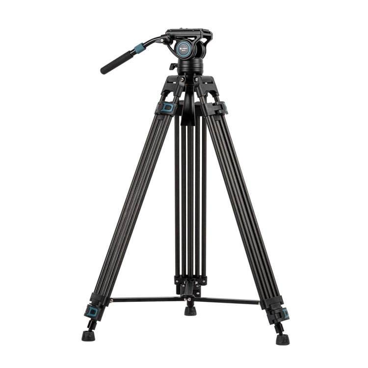 Fotopro DV-3C Heavy Duty Fluid Head Carbon Fiber Video Tripod (Black) - Tripods by Fotopro | Online Shopping UK | buy2fix