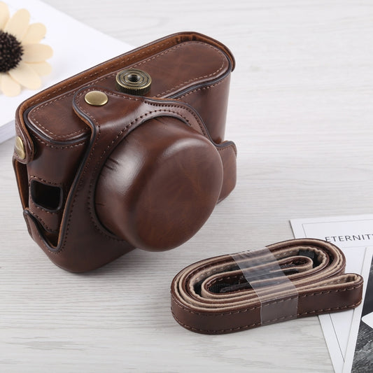 Full Body Camera PU Leather Case Bag with Strap for Fujifilm X100F (Coffee) by buy2fix