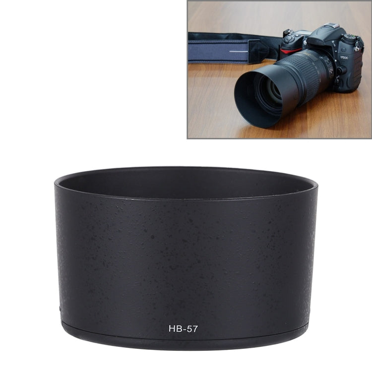 HB-57 Lens Hood Shade for Nikon AF-S 55-300mm F4.5-5.6G ED VR Lens by buy2fix