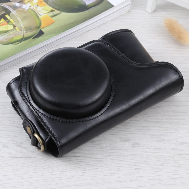 Full Body Camera PU Leather Case Bag with Strap for Samsung Galaxy Camera EK-GC100 / EK-GC110 / EK-GC200(Black) - Camera Accessories by buy2fix | Online Shopping UK | buy2fix