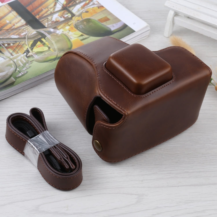 Full Body Camera PU Leather Case Bag with Strap for Olympus E-PL3 / E-PM1 (Coffee) by buy2fix