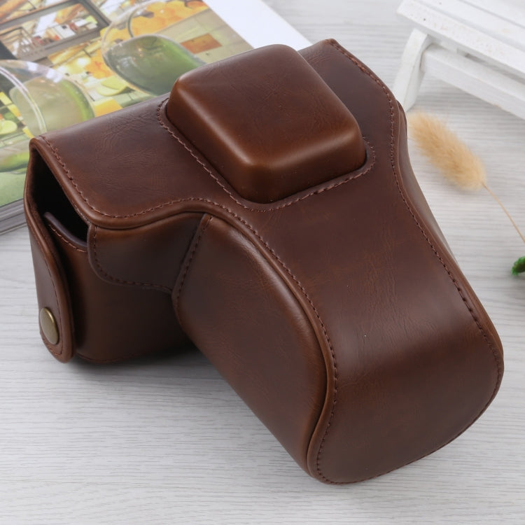 Full Body Camera PU Leather Case Bag with Strap for Olympus E-PL3 / E-PM1 (Coffee) by buy2fix