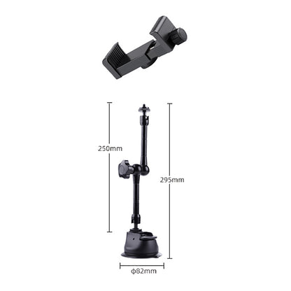 Single Suction Cup Articulating Friction Magic Arm Phone Clamp Mount (Black) - DJI & GoPro Accessories by buy2fix | Online Shopping UK | buy2fix