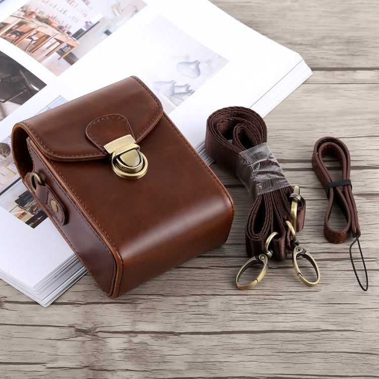Full Body Camera Buckle Lock PU Leather Case Bag with Hand Strap & Nec ...