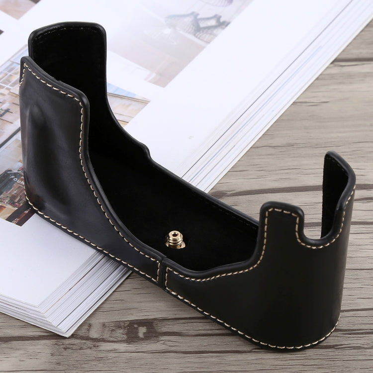 1/4 inch Thread PU Leather Camera Half Case Base for Leica M9 (Black) by buy2fix