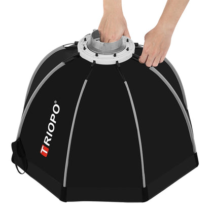 TRIOPO K65 65cm Speedlite Flash Octagon Parabolic Softbox Bowens Mount Diffuser for Speedlite - Camera Accessories by TRIOPO | Online Shopping UK | buy2fix