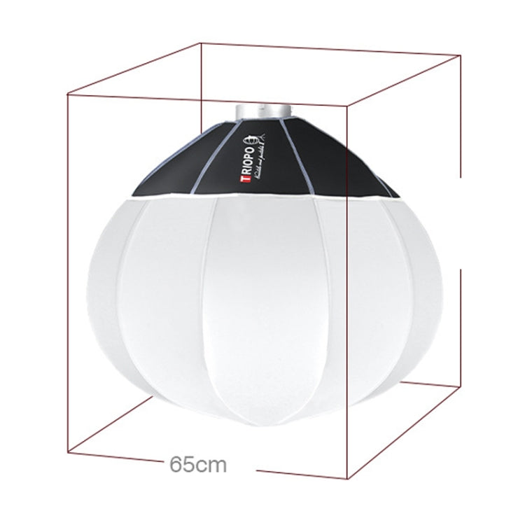 TRIOPO KQ65 65cm Foldable Lantern Softbox SpeedLite Flash Light Foldable Diffuser - Camera Accessories by TRIOPO | Online Shopping UK | buy2fix