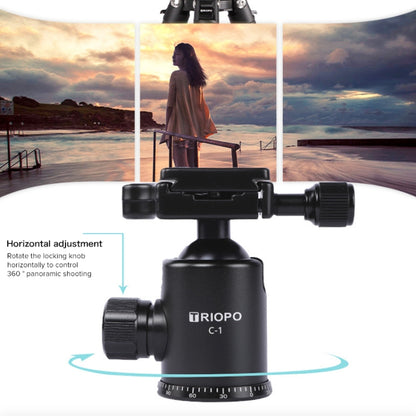 TRIOPO 652 Horizontal Arm Tripod Mount Quick Release Center Column Boom Bracket with Tripod Ball-Head - Camera Accessories by TRIOPO | Online Shopping UK | buy2fix