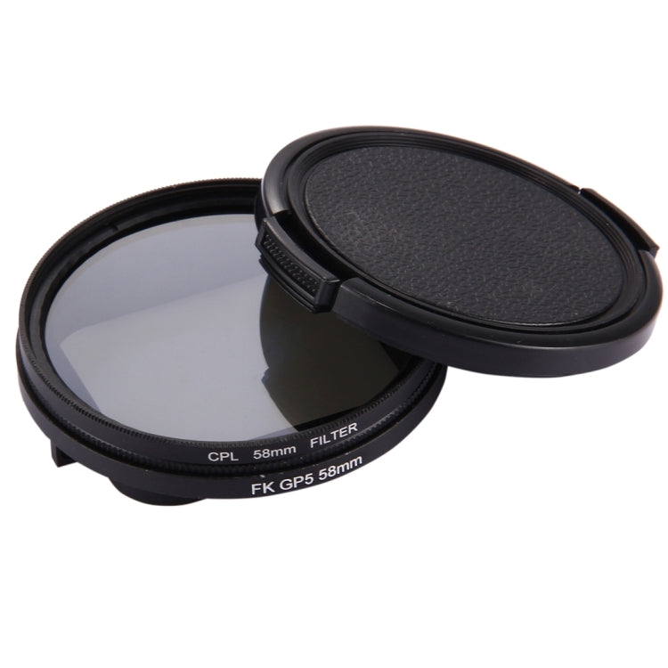 58mm 3 in 1 Round Circle CPL Lens Filter with Cap for GoPro HERO7 Black/6 /5 - DJI & GoPro Accessories by buy2fix | Online Shopping UK | buy2fix