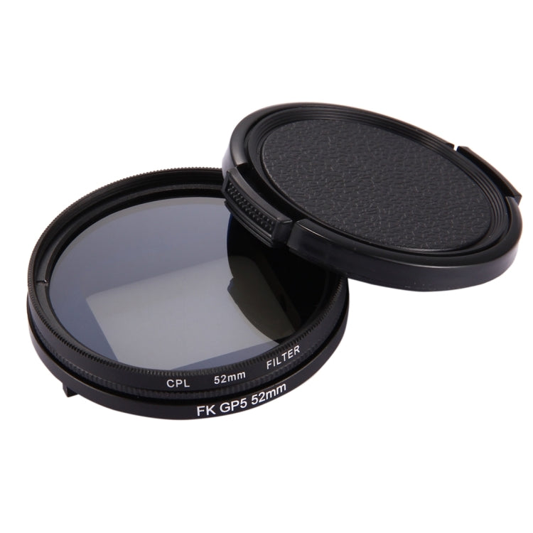 52mm 3 in 1 Round Circle CPL Lens Filter with Cap for GoPro HERO7 Black/6 /5 - DJI & GoPro Accessories by buy2fix | Online Shopping UK | buy2fix