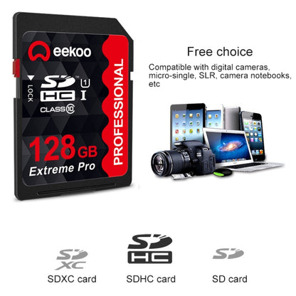 eekoo 128GB High Speed Class 10 SD Memory Card for All Digital Devices with SD Card Slot - SD Card by eekoo | Online Shopping UK | buy2fix