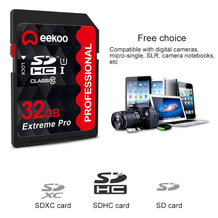 eekoo 32GB High Speed Class 10 SD Memory Card for All Digital Devices with SD Card Slot - SD Card by eekoo | Online Shopping UK | buy2fix