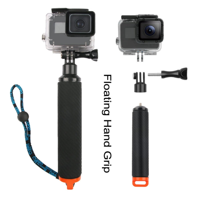 Shutter Trigger + Dome Port Lens Transparent Cover + Floating Hand Grip Diving Buoyancy Stick with Adjustable Anti-lost Strap & Screw & Wrench for GoPro HERO7 /6 /5 - DJI & GoPro Accessories by buy2fix | Online Shopping UK | buy2fix