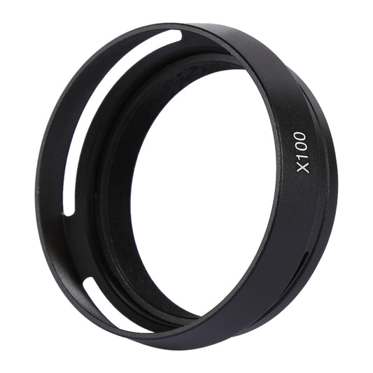 49mm Metal Vented Lens Hood for Fujifilm X100(Black) by buy2fix