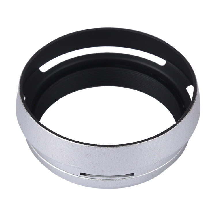 49mm Metal Vented Lens Hood for Fujifilm X100(Silver) - Camera Accessories by buy2fix | Online Shopping UK | buy2fix