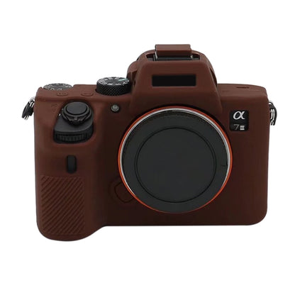 Soft Silicone Protective Case for Sony  A7III / A7S3 / A7RIII / A7SIII (Coffee) - Camera Accessories by buy2fix | Online Shopping UK | buy2fix