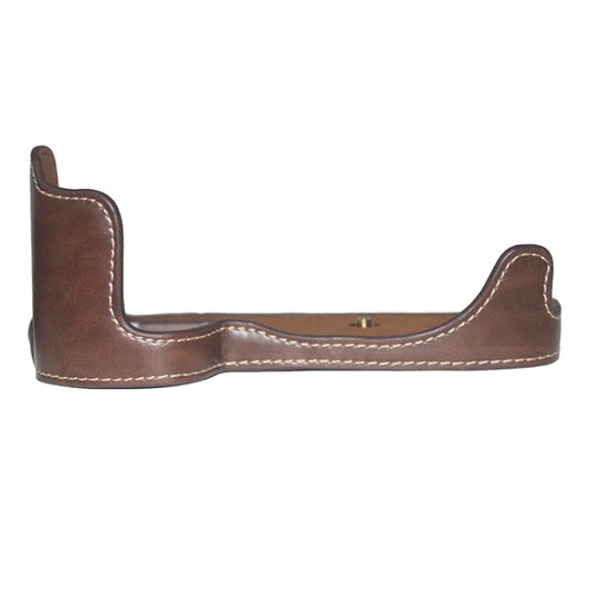 1/4 inch Thread PU Leather Camera Half Case Base for Canon EOS 80D / 70D(Coffee) by buy2fix